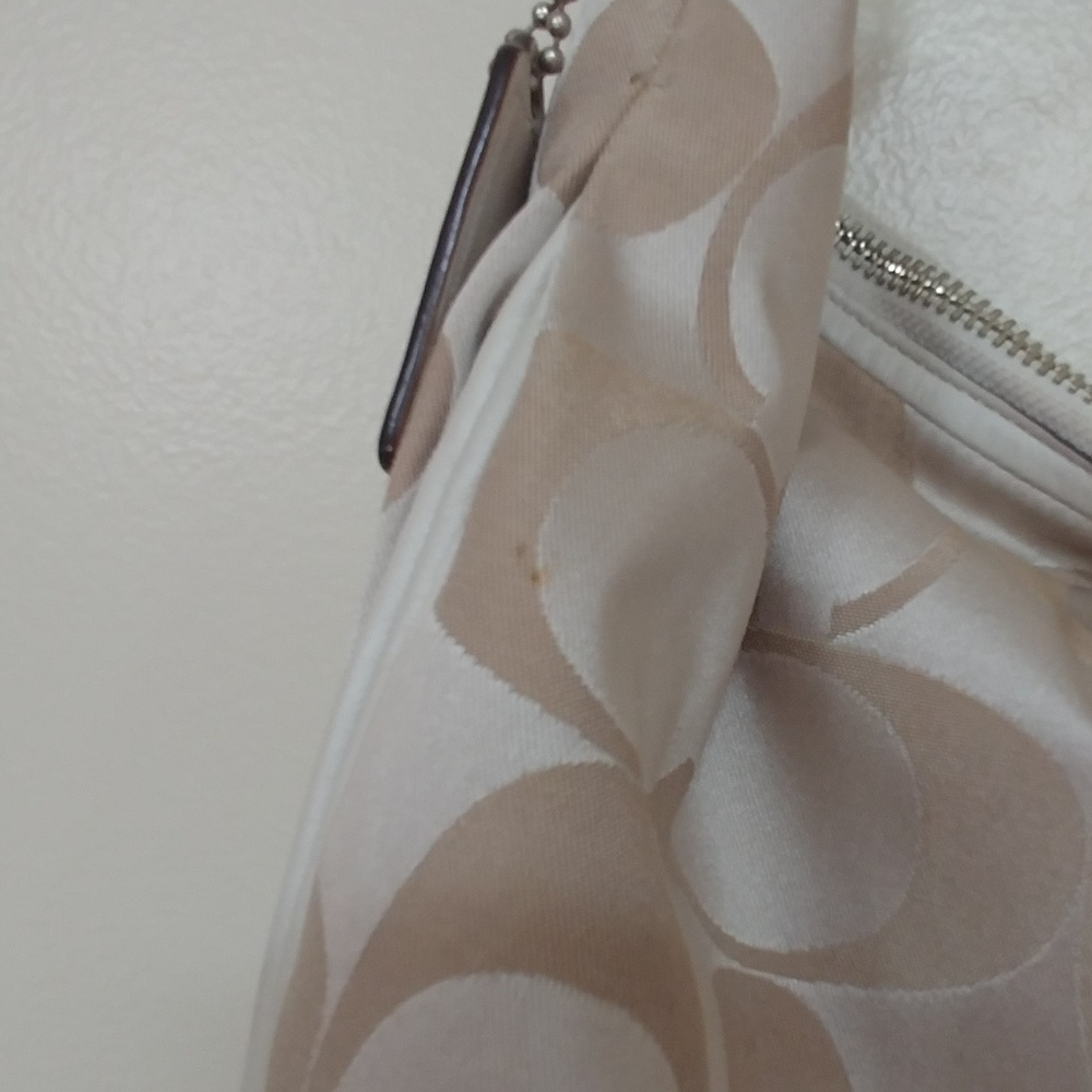 Coach leather/fabric Signature Purse - Picture 2 of 5